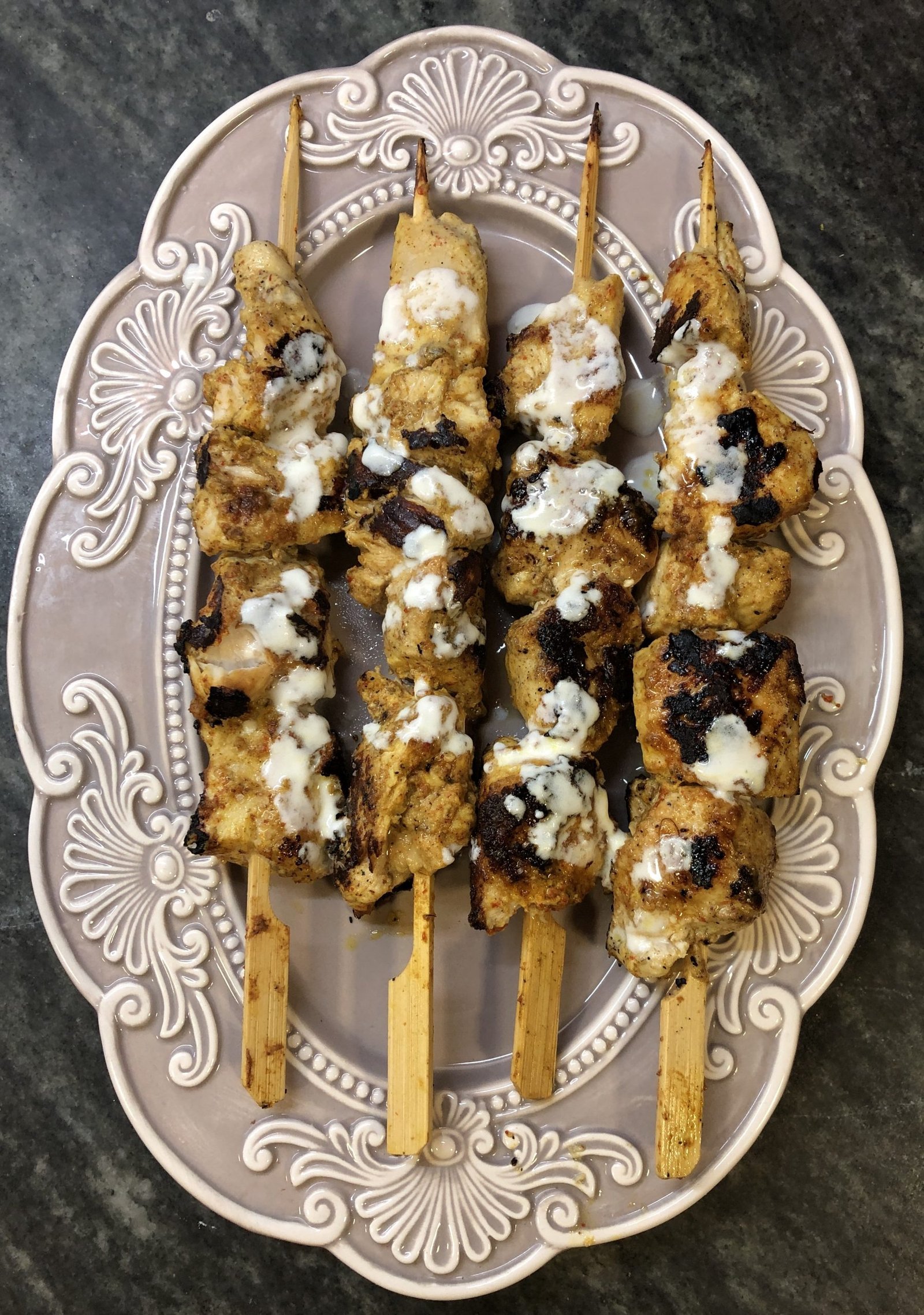 Brochettes de Pollo.  Fuera de serie.